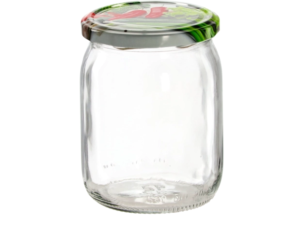 Tarro de vidrio para conservas de 540 ml con tapa Twist-Off de 82 mm