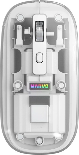 Ratón inalámbrico de oficina Marvo Prism B10 blanco