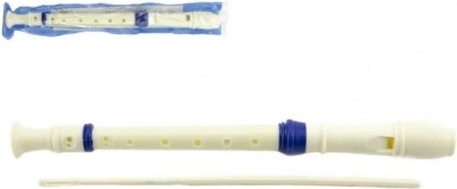 Flauta soprano de plástico de 33 cm con limpiador