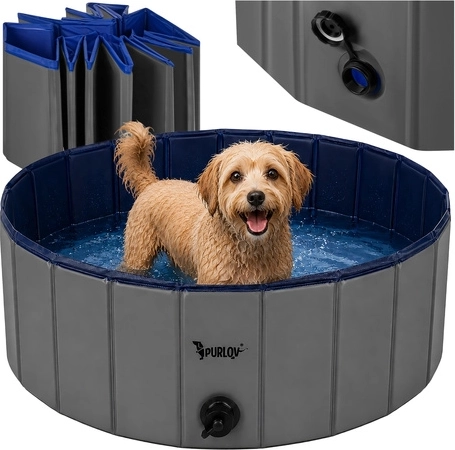 Piscina plegable para perros PURLOV 100 × 30 cm
