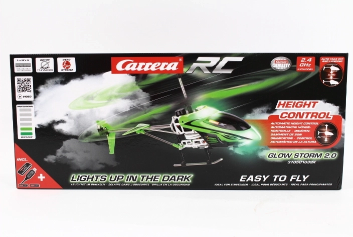 Helicóptero RC Carrera Glow Storm 2.0, 2,4 GHz