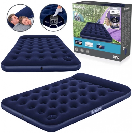 Colchón inflable doble Bestway Air Mattress Full 191 × 137 × 28 cm con bomba integrada