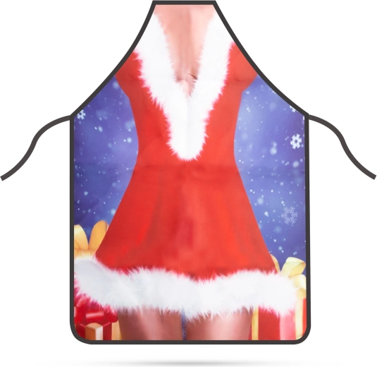 Delantal de cocina navideño para mujer con motivo de la señora Claus
