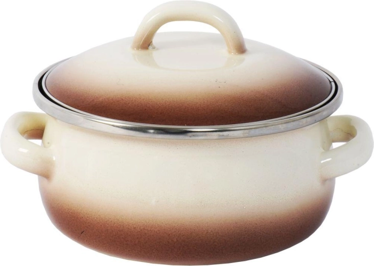 Cazo con tapa 12 cm 0,75 l Capuccino
