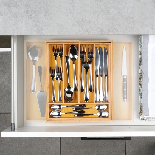 Almacenamiento ordenado de cubiertos y utensilios