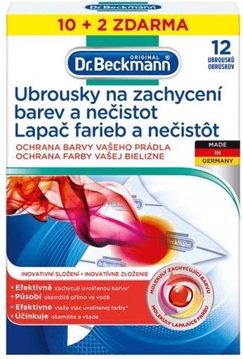 Atrapa colores y suciedad con microfibras DR. BECKMANN, 12 uds