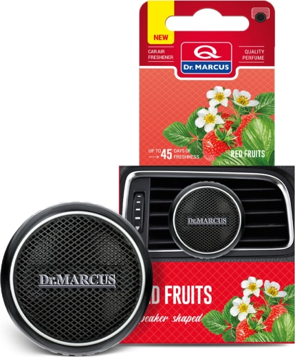 Ambientador para coche Dr. Marcus con forma de altavoz Red Fruits