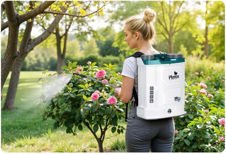 Potente batería de 12 V y transporte cómodo