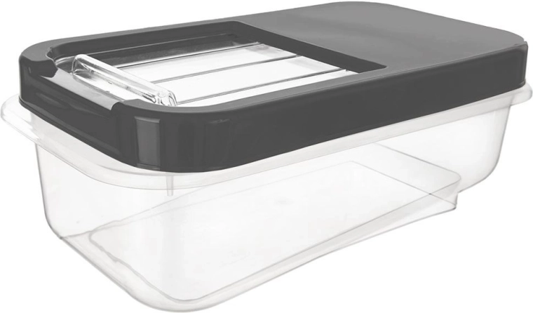 Caja de almacenamiento Orion para cápsulas, detergente en polvo y pienso gris 5 l