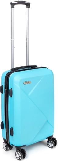 Maleta de viaje rígida ABS 37 l, 20" azul claro