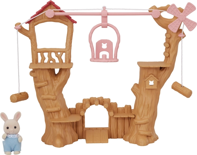Sylvanian Families parque infantil de cuerdas para niños con góndola