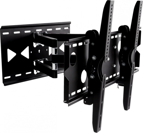Soporte de pared para TV de 32-100 pulgadas, metal negro, con capacidad de carga de 100 kg