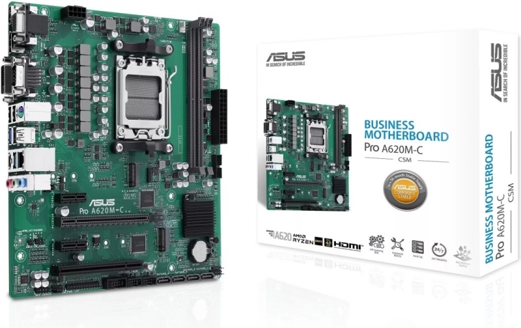 ASUS PRO A620M-C-CSM placa base micro-ATX para empresas