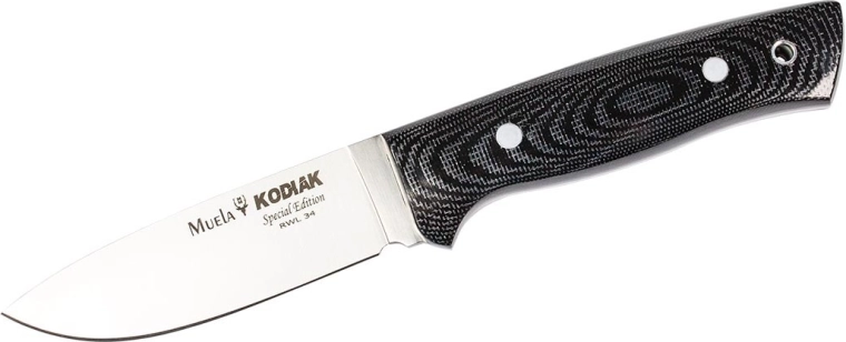 Cuchillo de caza Muela Kodiak 10 cm Micarta con funda de cuero