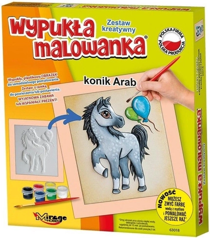Pintura en relieve – caballo árabe