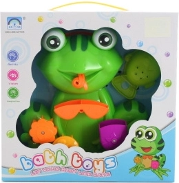 Rana para el agua con ventosas y regadera con forma de pececito