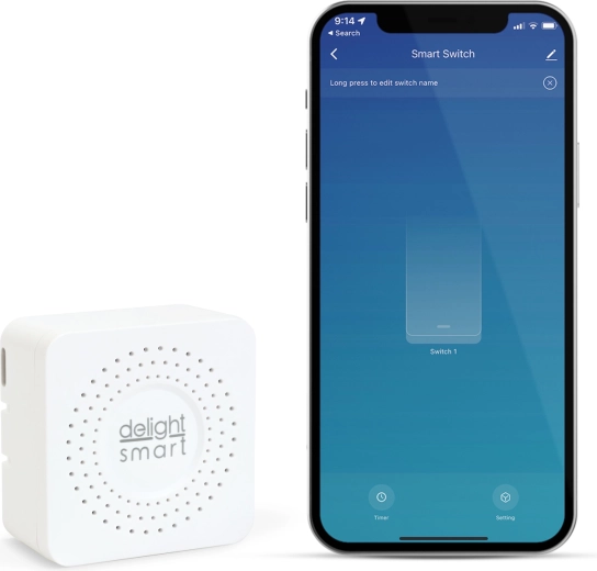 Interruptor oculto inteligente Kinetic con Wi‑Fi y control mediante aplicación