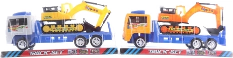 Camión de plástico con excavadora para niños