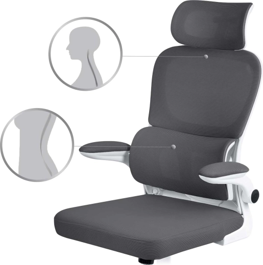 Soporte ergonómico de espalda y cabeza