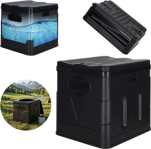 Inodoro portátil plegable de camping 20 l