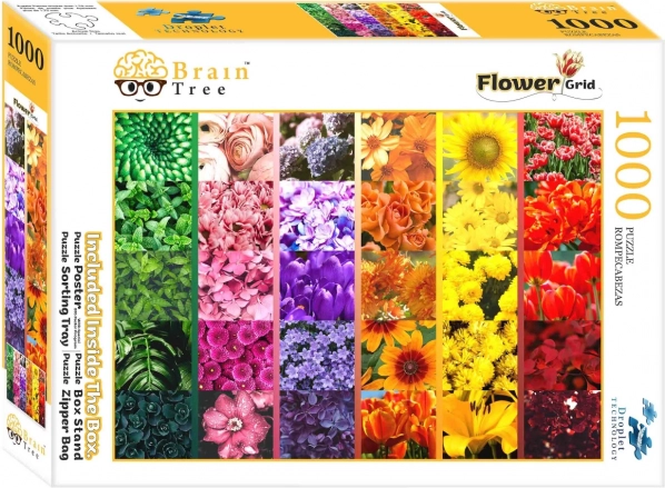Puzzle BRAIN TREE Rejilla floral 1000 piezas