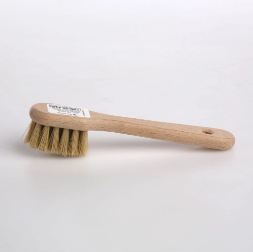Cepillo de madera para zapatos de madera de haya con cerdas de crin de caballo