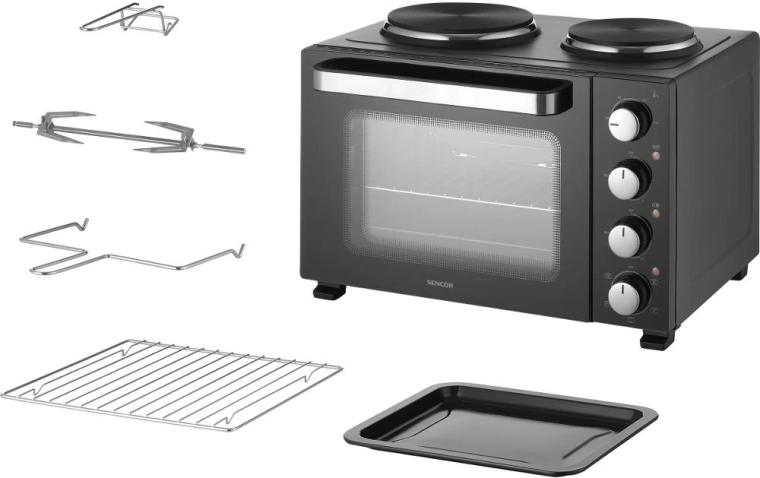 Horno eléctrico Sencor con placas SEO 2800BK