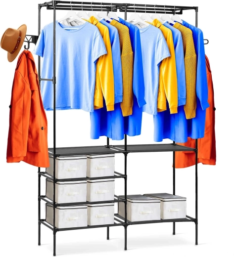 Organizador de armario de pie Massido negro