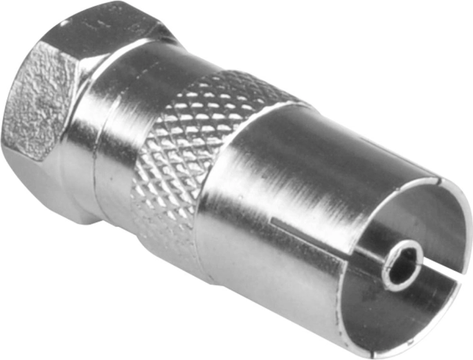 Sencor adaptador roscado de conector F macho a toma de TV coaxial