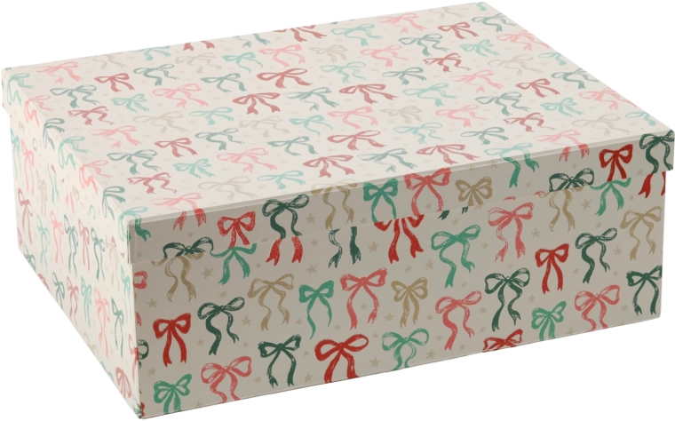 Caja de regalo navideña Kokarda (lazo) 43 × 34 × 15,5 cm