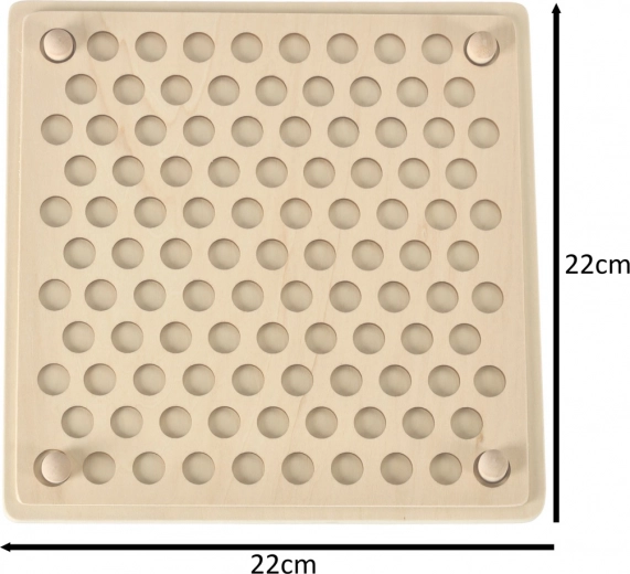 Set de construcción educativo de madera Mosaico Montessori, 77 piezas