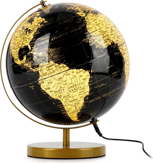 Lámpara de sobremesa con forma de globo terráqueo 31 cm