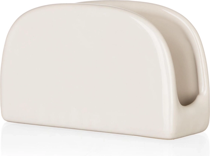 Servilletero de cerámica Natural Ivory 11 × 7 cm