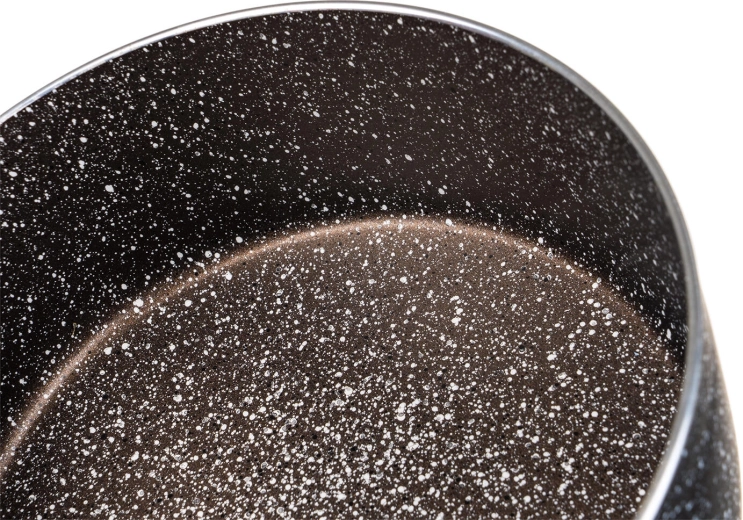 Superficie antiadherente de 2 capas con estructura marmoleada
