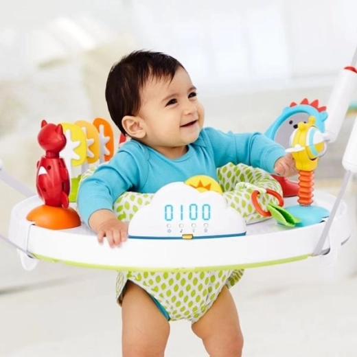 Asiento giratorio 360° y juguetes para el desarrollo
