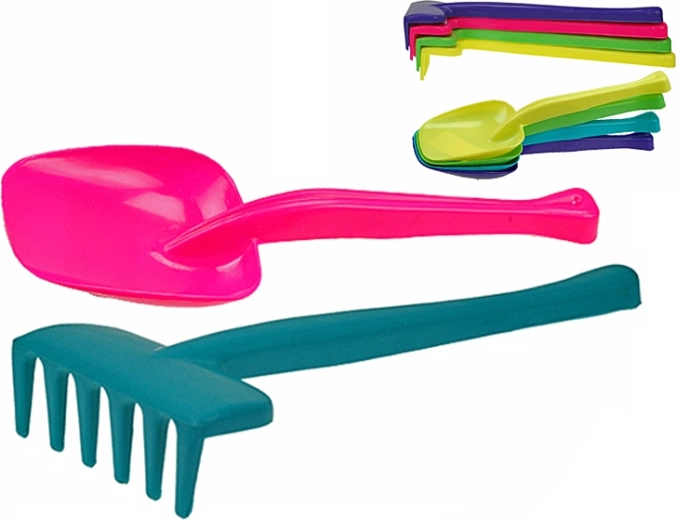 Pala y rastrillo infantiles de 30 cm – 1 ud.
