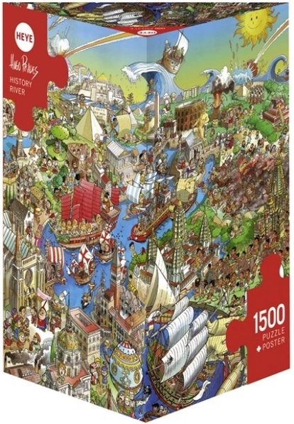 Puzzle Heye Río histórico 1500 piezas
