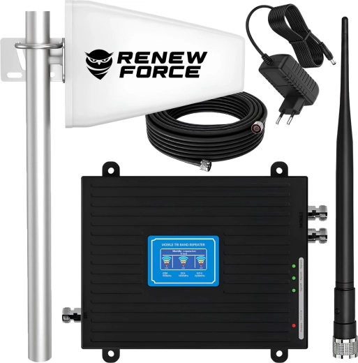 Kit amplificador de señal GSM, 3G y 4G LTE Renew Force
