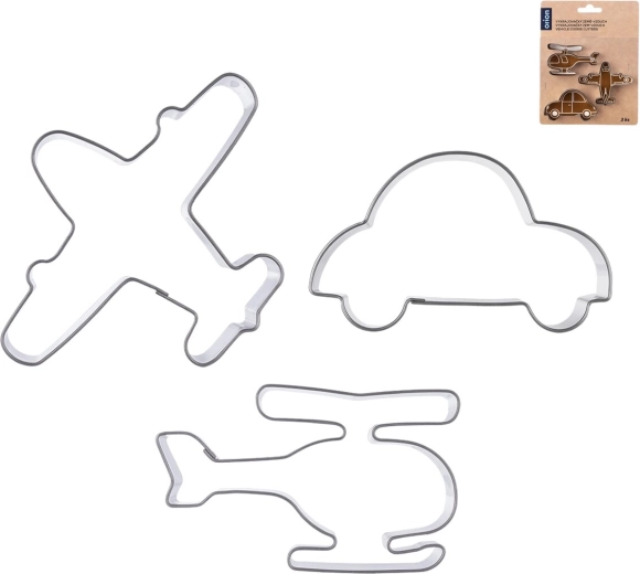 Cortadores de acero inoxidable tierra–aire, set de 3 uds.
