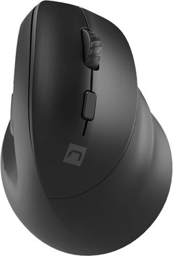 Ratón inalámbrico vertical NATEC Crake 2, 2400 DPI, Bluetooth 5.2 + 2,4 GHz, negro