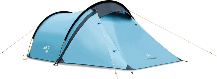 Tienda de campaña turística para 2 personas NILS Camp North Peak azul