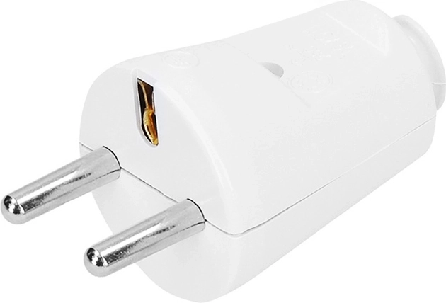 Enchufe recto Solight IP20 blanco