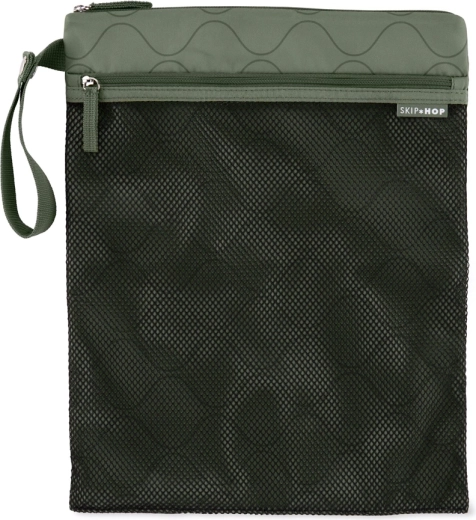 Bolsa impermeable SKIP HOP Grab & Go, verde oscuro, 30 × 38 cm