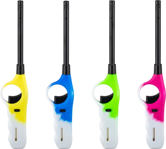 Encendedor de gas recargable multicolor de 27 cm - 1 unidad