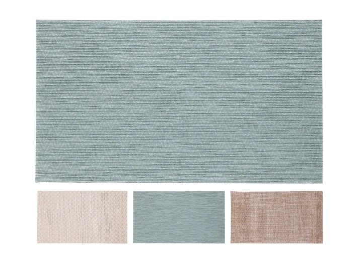 Mantel individual 45 × 30 cm, gris, de plástico