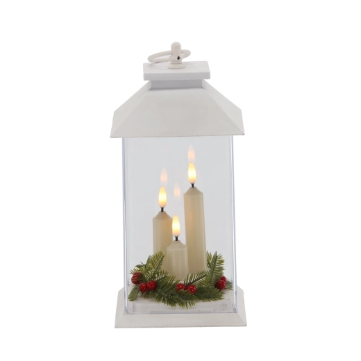 Luz cálida de tres velas LED
