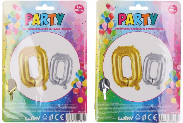 Globo inflable con forma de letra O