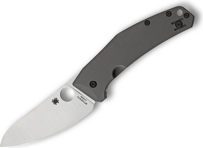 Navaja plegable Spyderco SpydieChef, titanio, satinada, 8,4 cm
