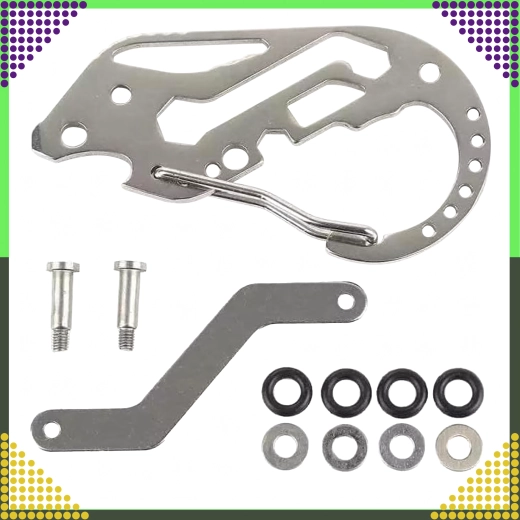 Mosquetón multifunción para llaves – multiherramienta de bolsillo de acero inoxidable
