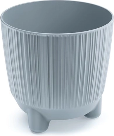 Maceta con patas Ryfo N 12,6 cm gris claro
